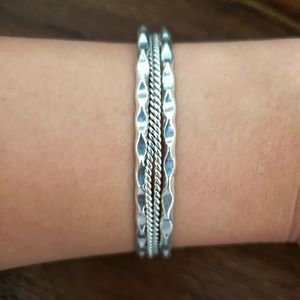 Vintage Sterling Silver Cuff Bracelet